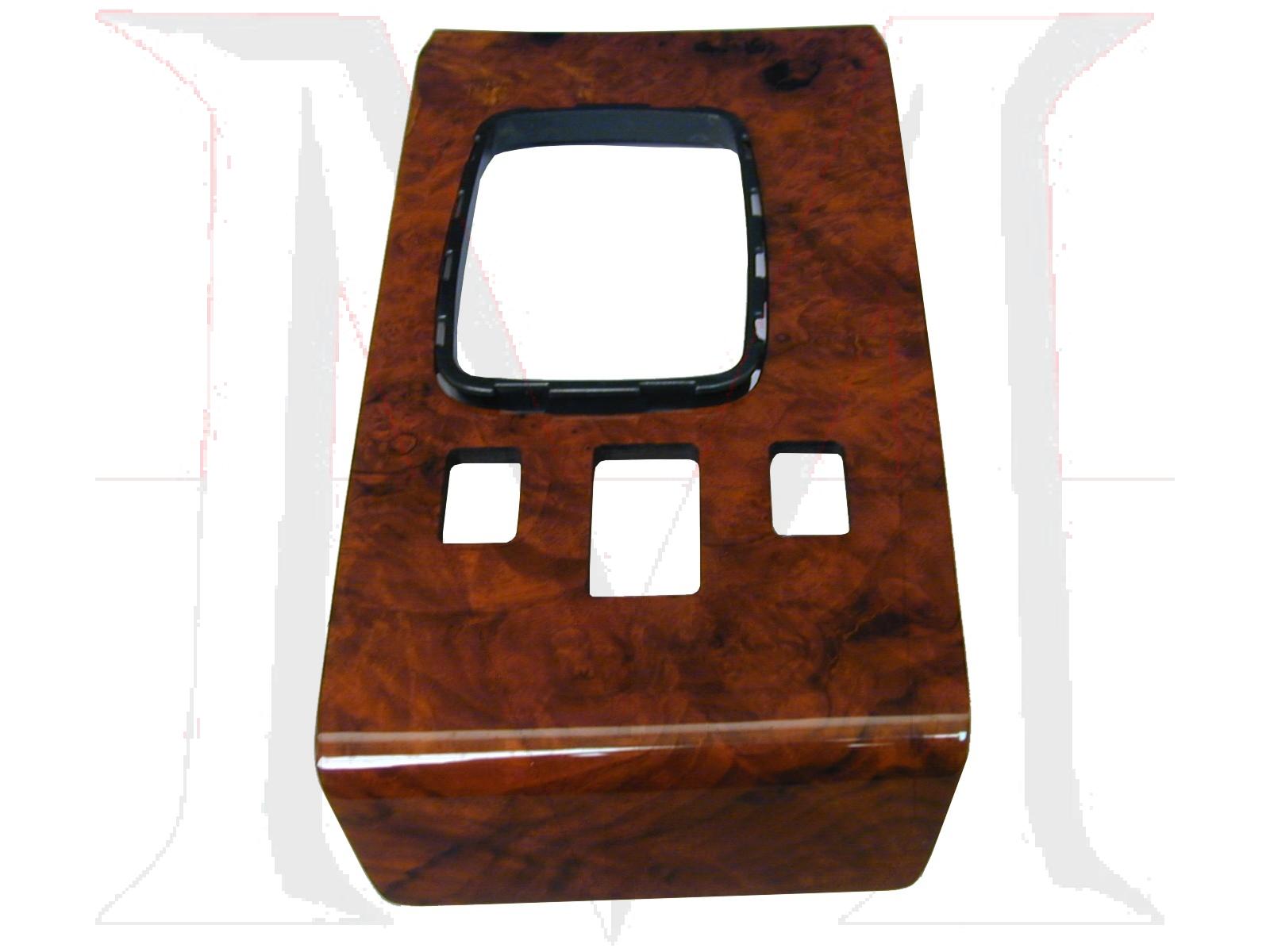 MERCEDES SHIFT CONSOLE BURL WOOD SL (75-77)