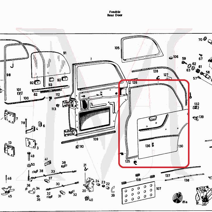 REAR  DOOR SEAL PASSENGER  SIDE