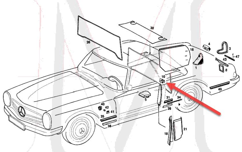 PILLAR CHROME COVER - RIGHT SIDE